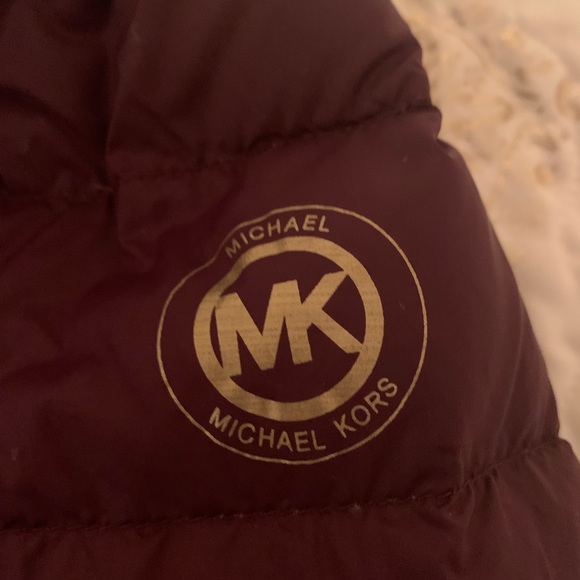 Michael Kors Burgundy Puffer Jacket - Picture 4 of 4